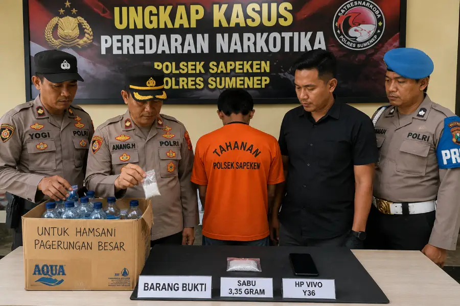 Lagi! Dugaan Peredaran Sabu di Kepulauan Sumenel Berhasil Diungkap
